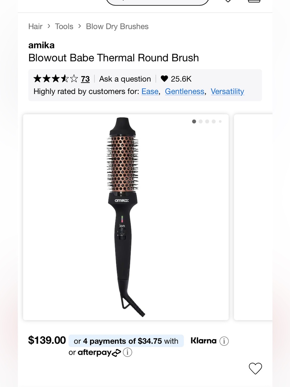 amika Blowout Babe Thermal Round Brush